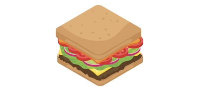 Image for Sandwich Snacks Toast Cricut SVG Design