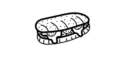 Image for Sandwich Fast Food Junk Food Cricut SVG Design