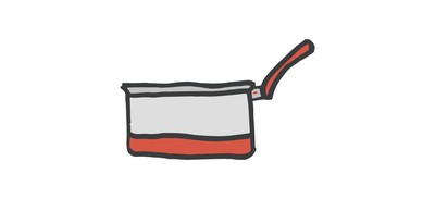 Image for Sauce Pan Cook Cricut SVG Design