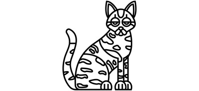 Image for Savannah Cat  Cricut SVG Design