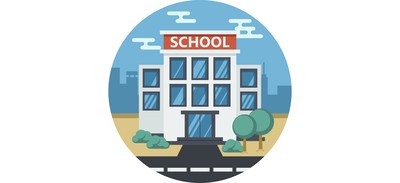 Image for School Building Chalkboard Cricut SVG Design