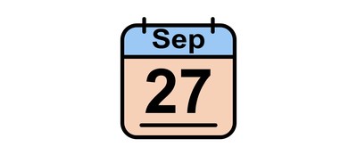 Image for September Calendar Date Cricut SVG Design