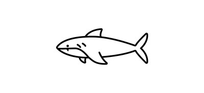 Image for Shark Animal Fish Cricut SVG Design