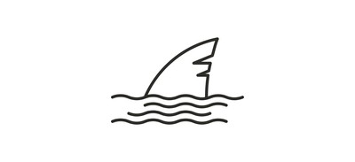 Image for Shark Whale Fin Cricut SVG Design