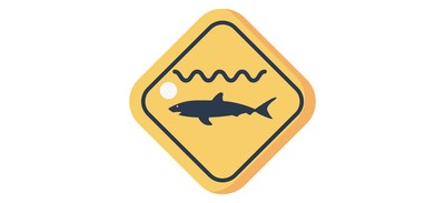 Image for Shark Warning Vacation Cricut SVG Design