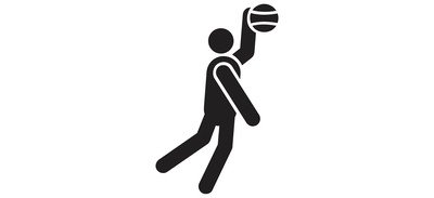 Image for Shoot Ball Service Basketball Player Cricut SVG Design