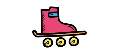 Image for Skate Roller Rolling Cricut SVG Design