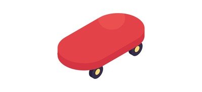 Image for Skateboard Rollerblade Skating Cricut SVG Design