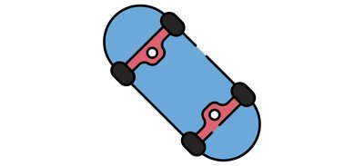 Image for Skateboard Rollerblade Skating Cricut SVG Design