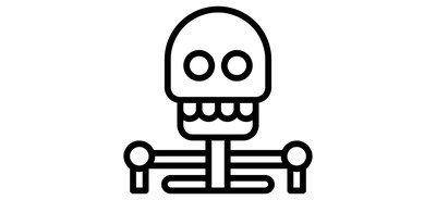 Image for Skeleton Skull Halloween Cricut SVG Design