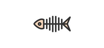 Image for Skeleton Fish Food Cricut SVG Design