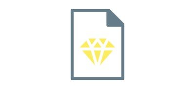 Image for Sketch Diamond Document Cricut SVG Design