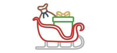 Image for Free Sled Sledge Sleigh Cricut SVG Design