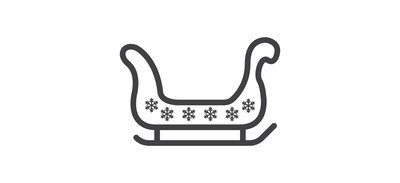 Image for Sledge Santa Sled Cricut SVG Design