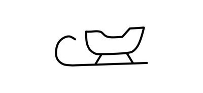 Image for Sledge Santa Christmas Cricut SVG Design