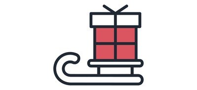 Image for Sledge Gift Present Cricut SVG Design