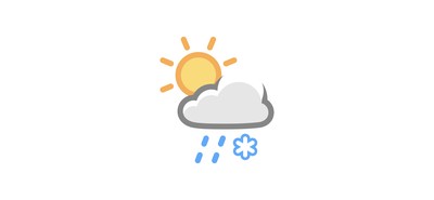 Image for Free Sleet Sun Weather Cricut SVG Design