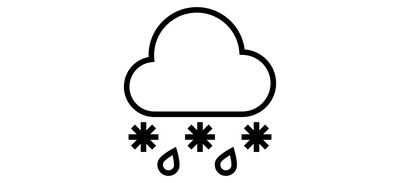 Image for Sleet Cloudy Weather Snowy Weather Cricut SVG Design