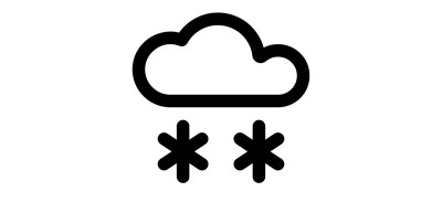 Image for Free Sleet Snow Cloud Cricut SVG Design