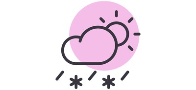 Image for Sleet Snow Rain Cricut SVG Design