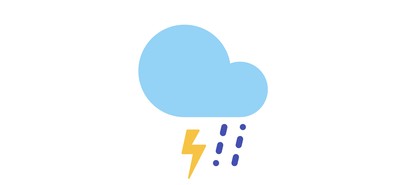 Image for Sleet Storm Lightning Cricut SVG Design