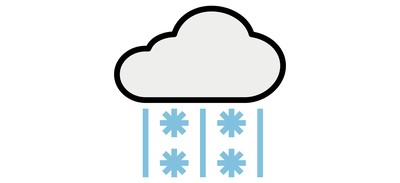 Image for Sleet Cloud Freezing Cricut SVG Design