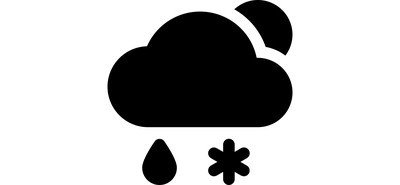 Image for Sleet Day Cloud Cricut SVG Design