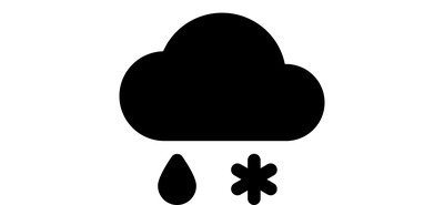 Image for Sleet Cloud Atmosphere Cricut SVG Design