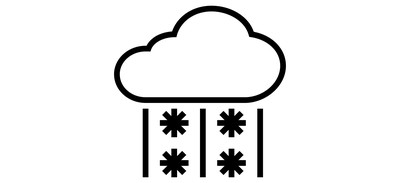 Image for Sleet Cloud Freezing Cricut SVG Design