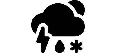 Image for Thunder Sleet Day Cricut SVG Design