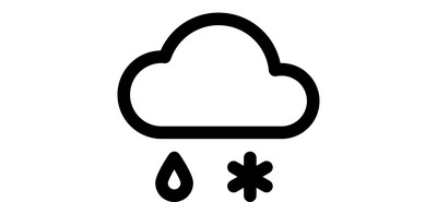 Image for Sleet Weather Cloud Cricut SVG Design