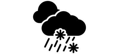 Image for Sleet Cloudy Weather Snowy Weather Cricut SVG Design