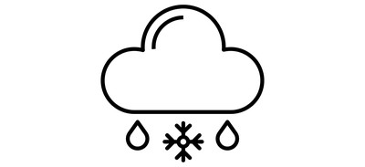 Image for Sleet Cloudy Weather Snowy Weather Cricut SVG Design