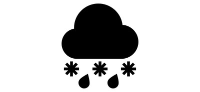 Image for Sleet Cloudy Weather Snowy Weather Cricut SVG Design