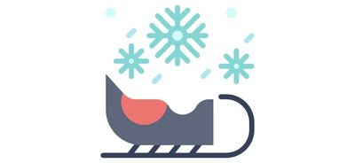 Image for Sleigh Sled Rickshaw Cricut SVG Design