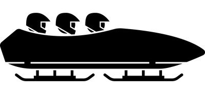 Image for Sleigh Sled Bobsled Cricut SVG Design