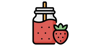 Image for Smoothie Juice Strawberry Cricut SVG Design