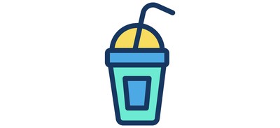 Image for Free Cold Drink Take Away Straw Cricut SVG Design