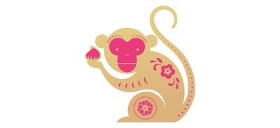 Image for Monkey Zodiac Sign Chinese Zodics Cricut SVG Design