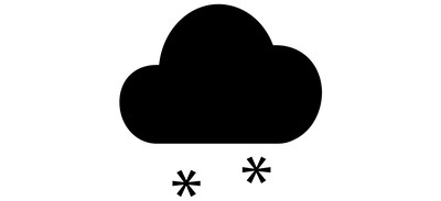 Image for Snow Falling Cloud Cricut SVG Design