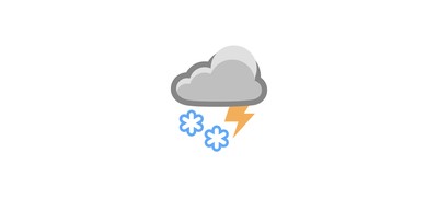 Image for Free Snow Thunder Weather Cricut SVG Design