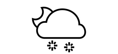 Image for Free Snow Halfmoon Weather Cricut SVG Design