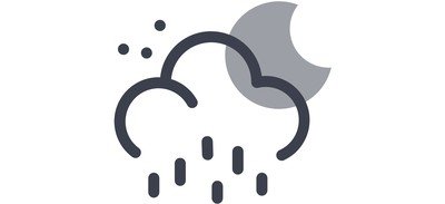 Image for Moon Cloud Little Rain Snowfall Snow Blizzard Cricut SVG Design