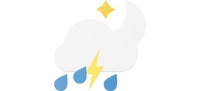 Image for Storm Rain Thunder Cricut SVG Design