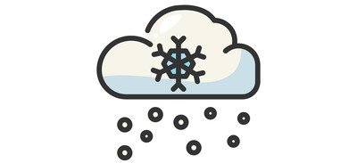 Image for Snowfall Cloud Snowflakes Cricut SVG Design