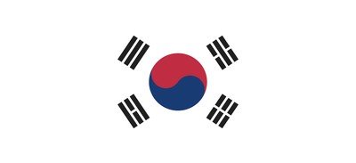 Image for South Korea Flag Cricut SVG Design