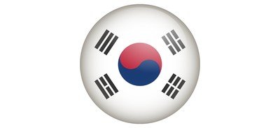 Image for South Korea Flag Cricut SVG Design