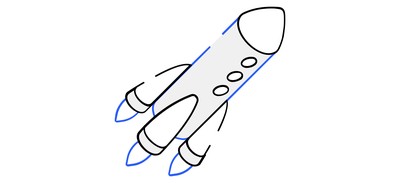 Image for Spacecraft Rocket Spaceship Cricut SVG Design