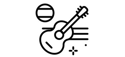 Image for Spanish Music Guitar Archetra Cricut SVG Design