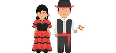 Image for Spanish Outfit Spanish Clothing Spanish Dress Cricut SVG Design